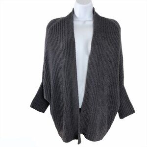 Barefoot Dreams Ribbed Shrug Cardigan Sweater‎ Gray
